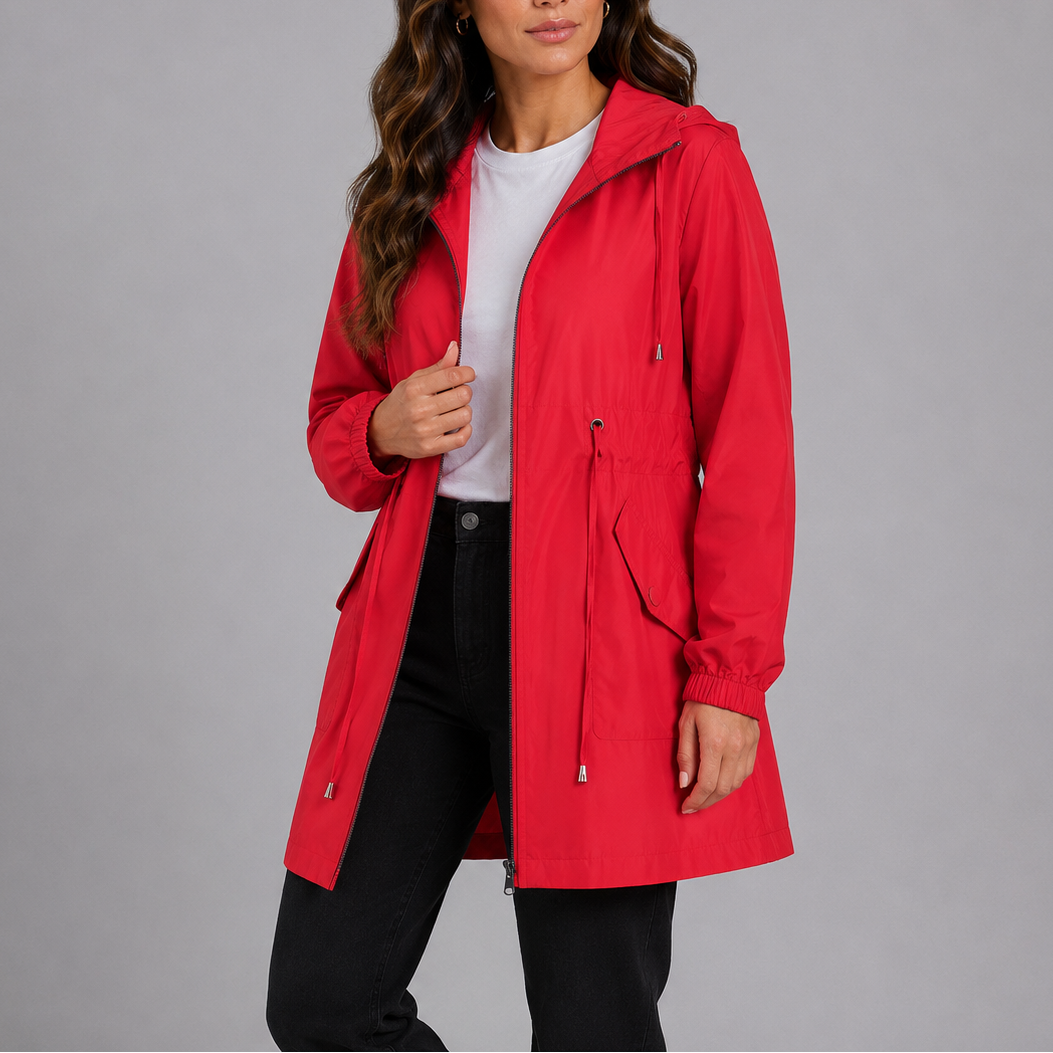 Lightweight Waterproof Hooded Rain Coat Women