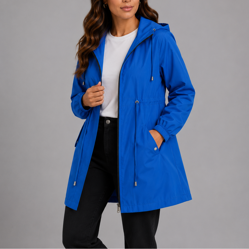 Lightweight Waterproof Hooded Rain Coat Women