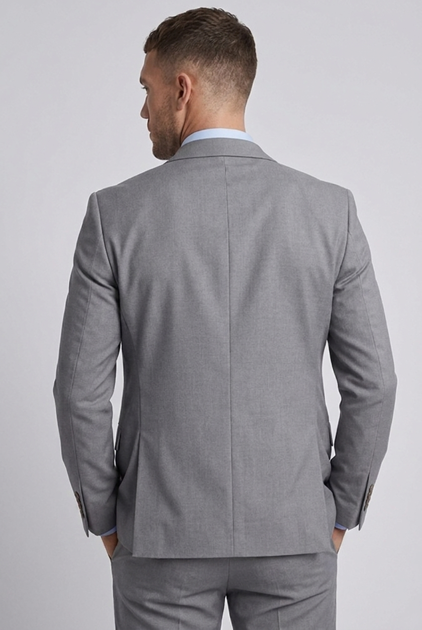 Linen Three Piece Tailored Suit With Waistcoat Men