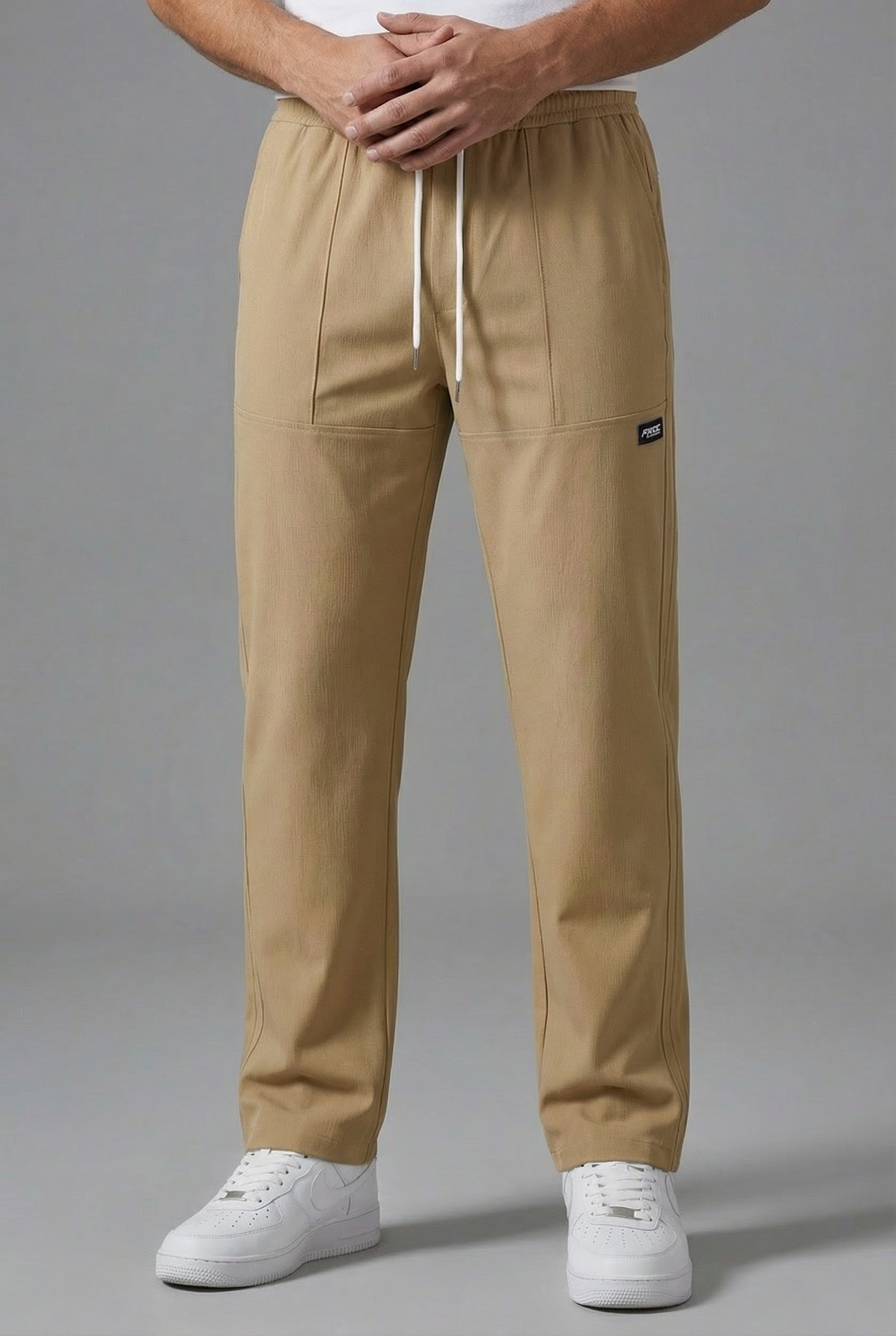 Men’s Lightweight Casual Trousers Straight Leg Fit
