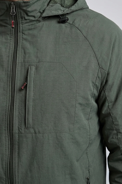 Men’s Casual Waterproof Cargo Rain Jacket