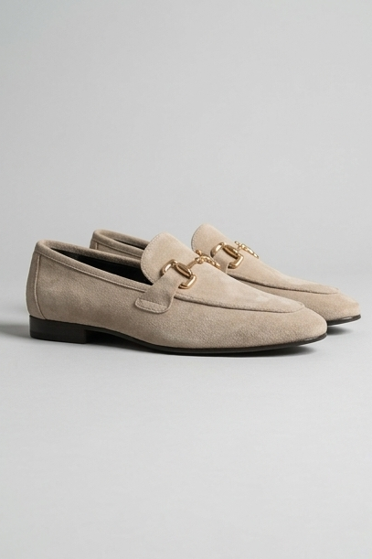 Men’s Horsebit Loafers – Almond Toe Slip-On Shoes