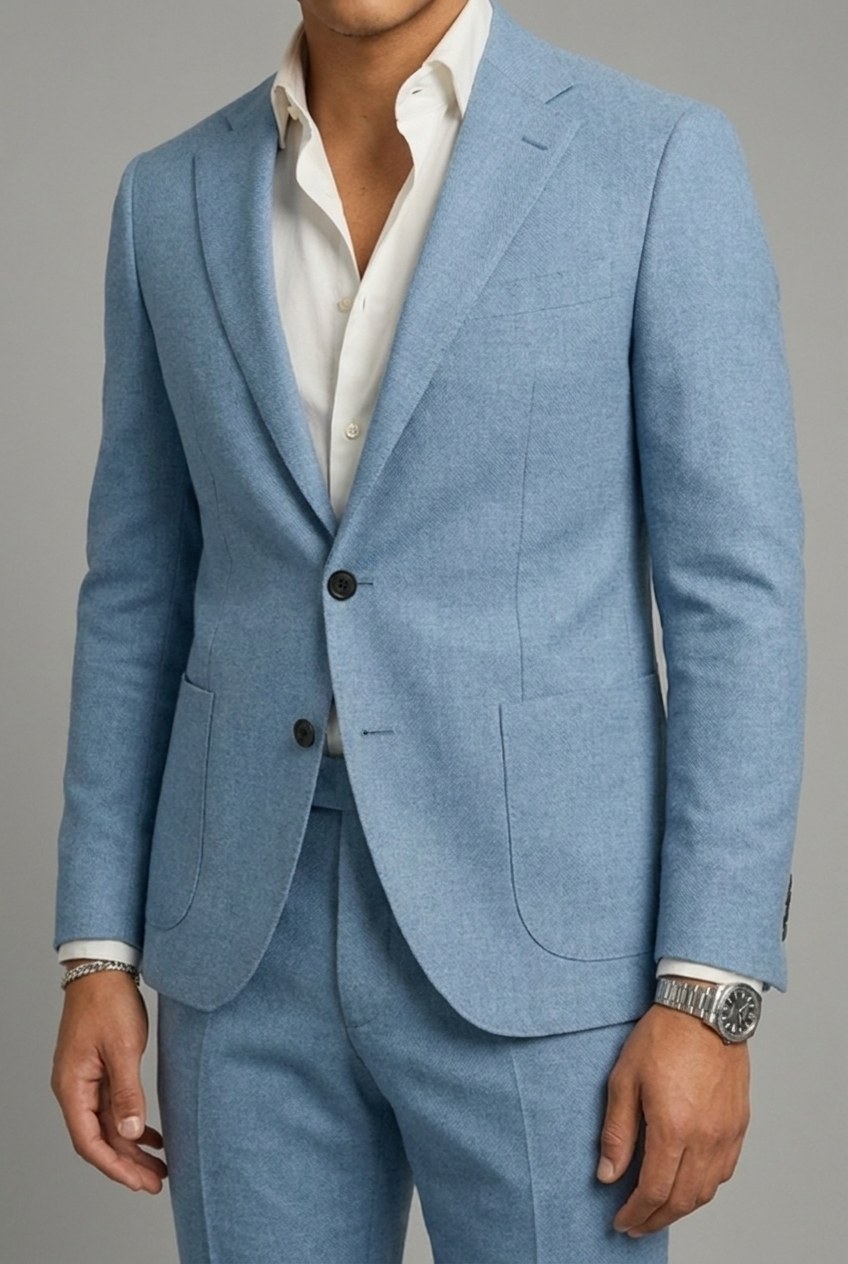 Men’s Two-Piece Suit Lightweight Comfortable Business Wear