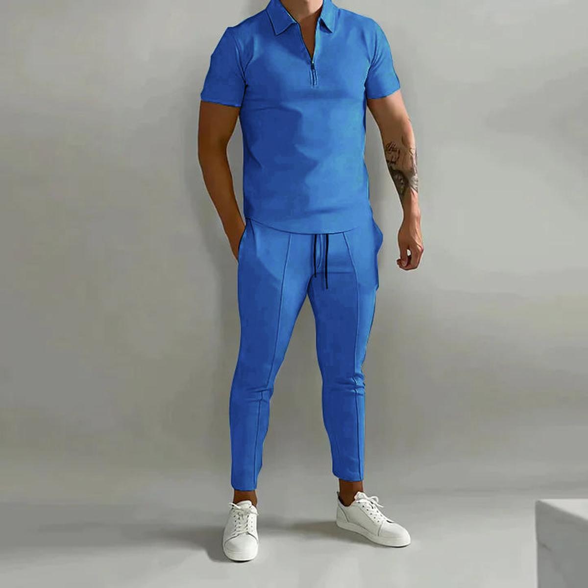 Men's Linen-Cotton Shirt and Pants Set