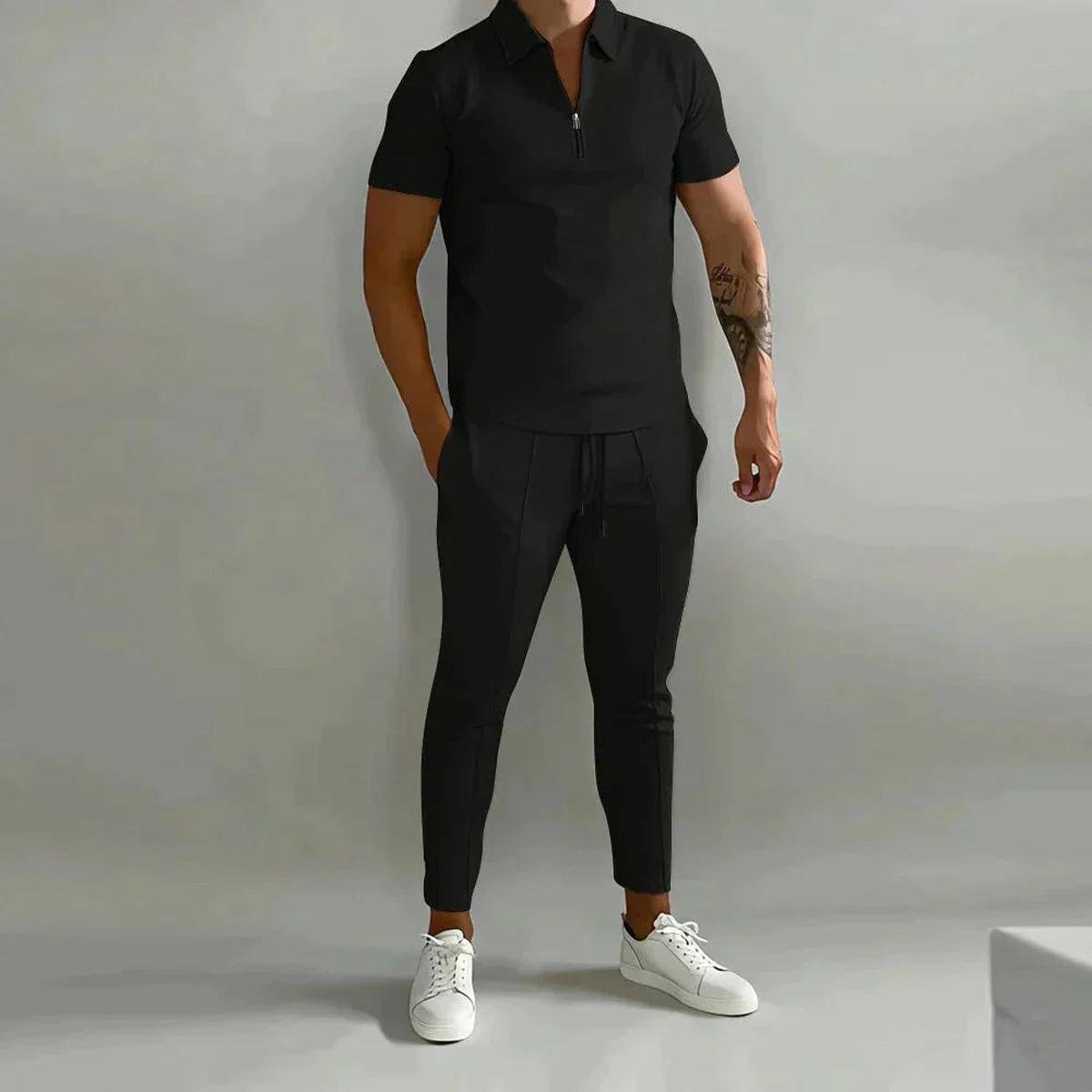 Men's Linen-Cotton Shirt and Pants Set