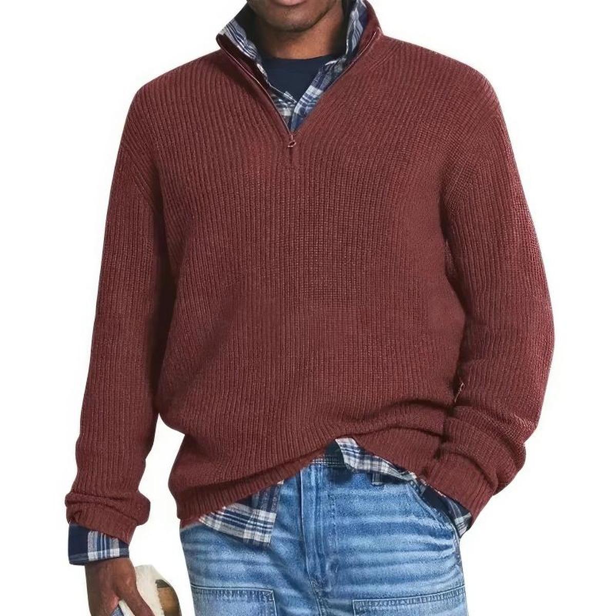 Men's Premium Wool Sweater Warm Insulated Casual Formal Pullover