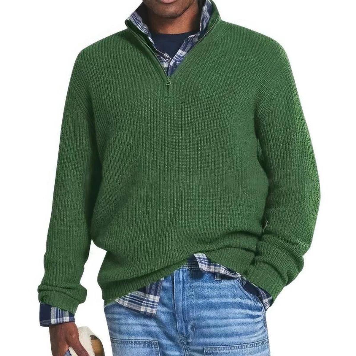 Men's Premium Wool Sweater Warm Insulated Casual Formal Pullover