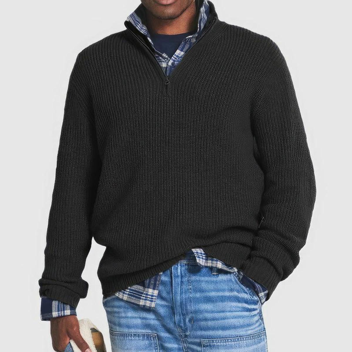 Men's Premium Wool Sweater Warm Insulated Casual Formal Pullover