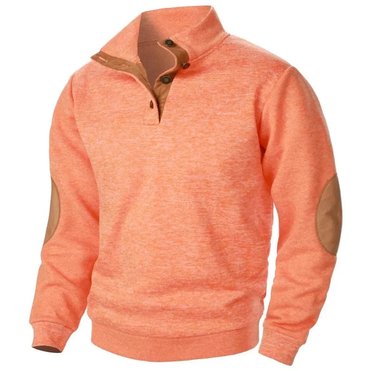 Men's V-Neck Sweatshirt Outdoor Casual Wear Breathable Stretchy Fabric