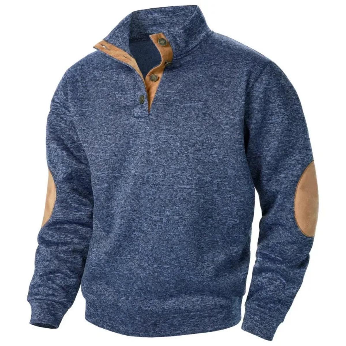 Men's V-Neck Sweatshirt Outdoor Casual Wear Breathable Stretchy Fabric
