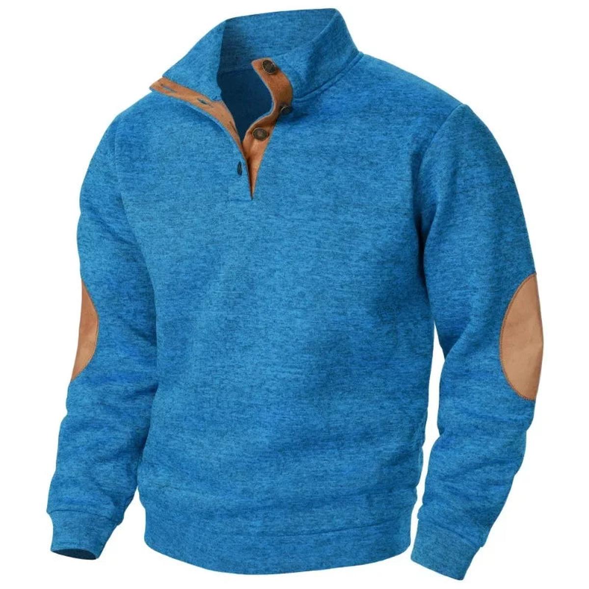 Men's V-Neck Sweatshirt Outdoor Casual Wear Breathable Stretchy Fabric