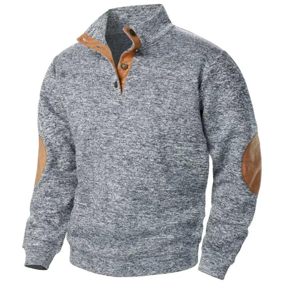 Men's V-Neck Sweatshirt Outdoor Casual Wear Breathable Stretchy Fabric