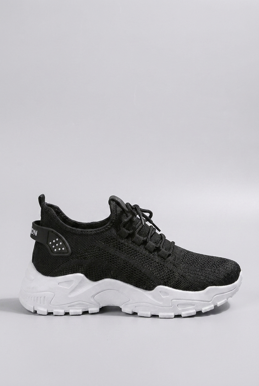Chunky Sole Mesh Panel Breathable Sports Trainers Women