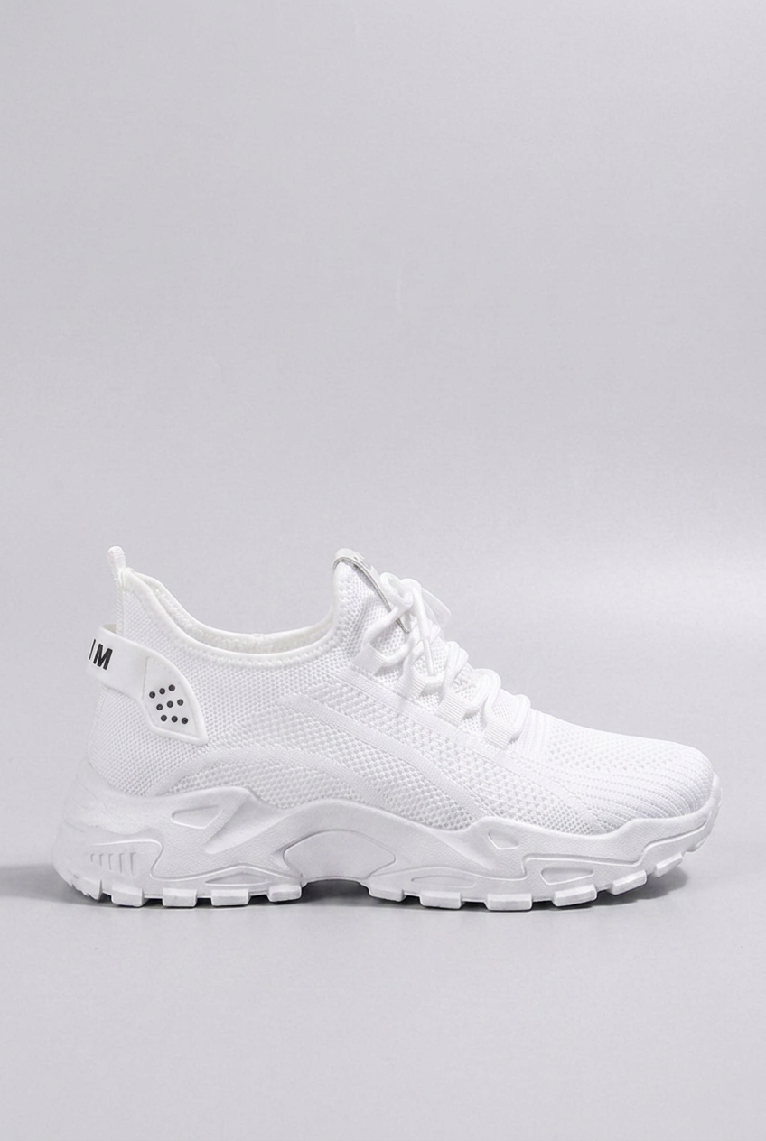 Chunky Sole Mesh Panel Breathable Sports Trainers Women