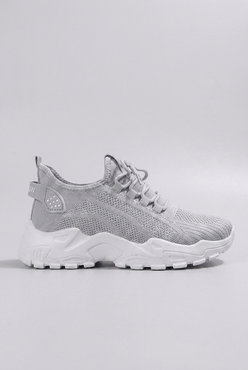 Chunky Sole Mesh Panel Breathable Sports Trainers Women