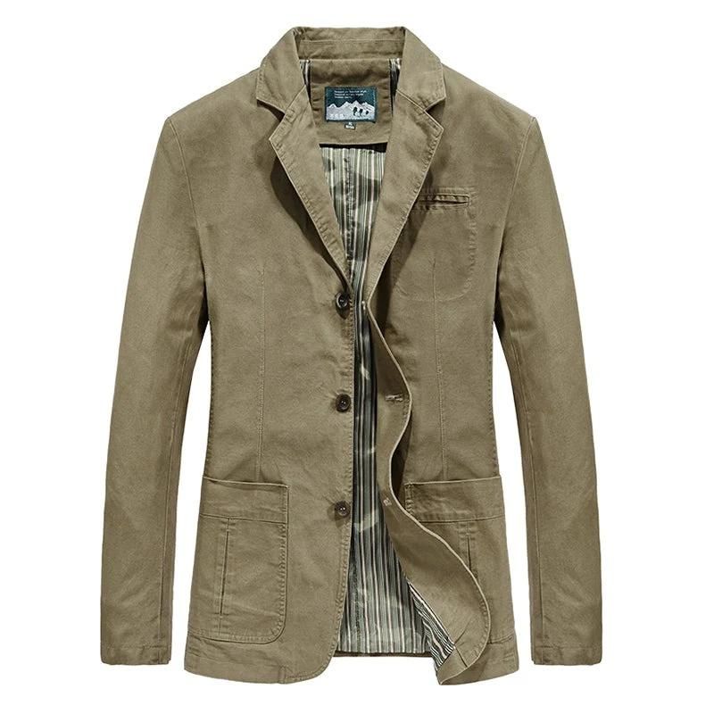 Lightweight Structured Casual Tailored Blazer Shacket Men