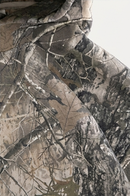 Camouflage Print Oversized Fleece Hoodie Women