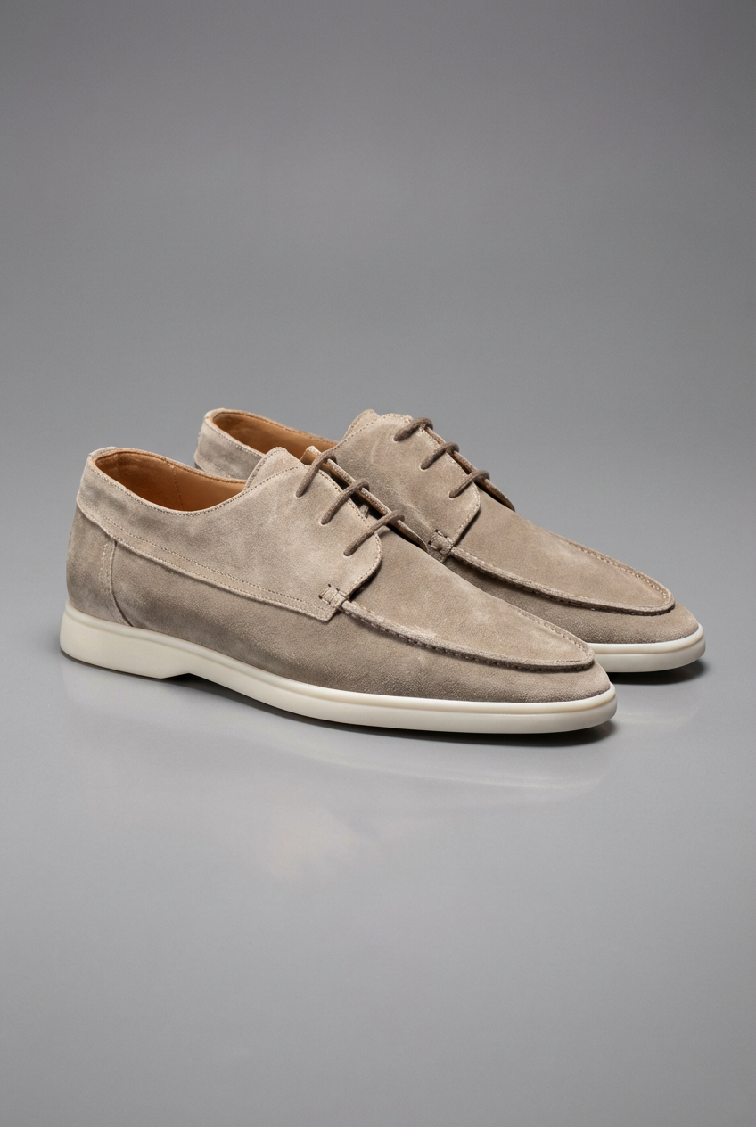 Men’s Sleek Lace-Up Shoes – Lightweight Sole & Padded Comfort Insole