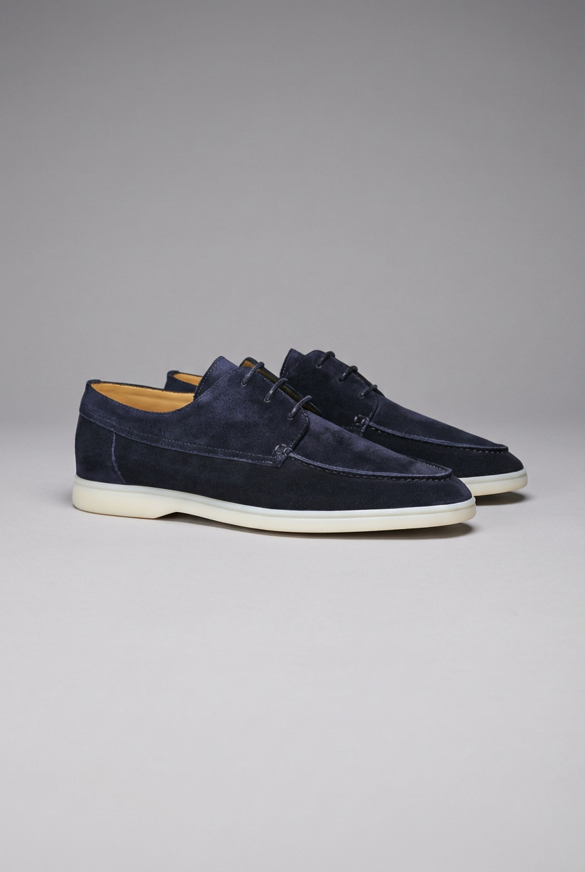 Men’s Sleek Lace-Up Shoes – Lightweight Sole & Padded Comfort Insole