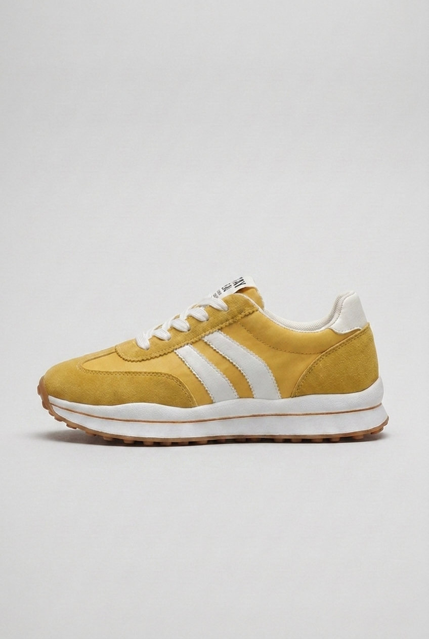 Retro Suede Panel Trainers Women
