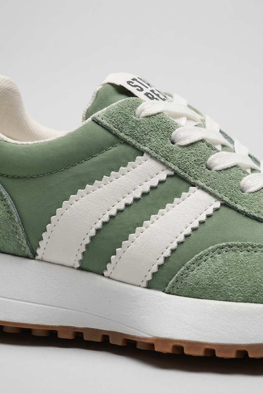 Retro Suede Panel Trainers Women