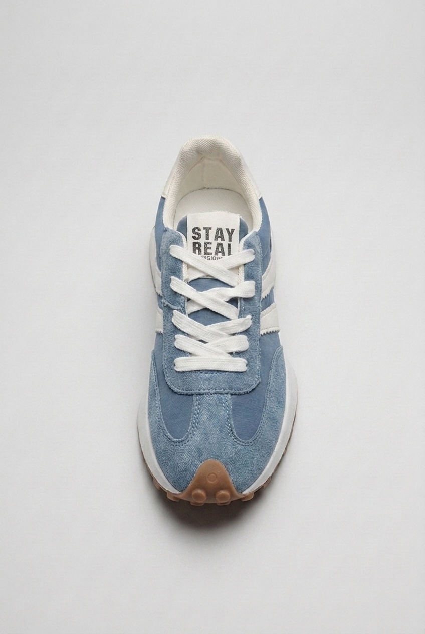 Retro Suede Panel Trainers Women