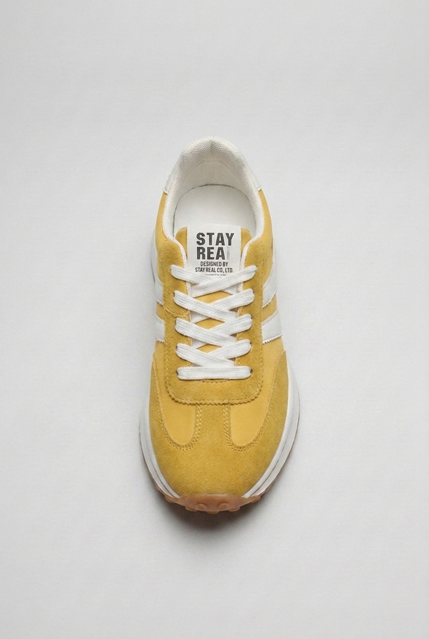 Retro Suede Panel Trainers Women