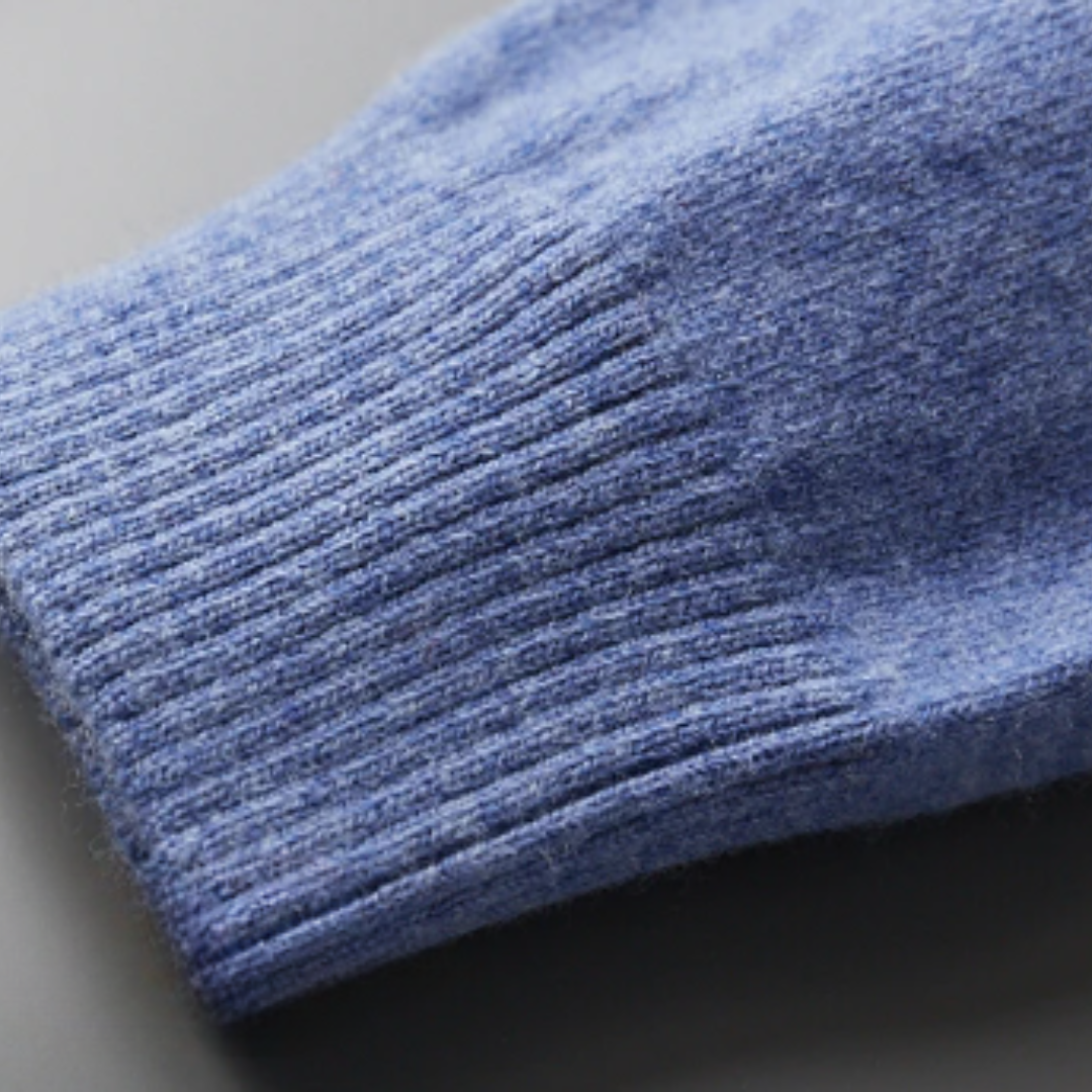 Men’s Polo Collar Knit Sweater – Lightweight Warmth