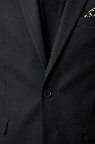 Single Button Satin Style Notch Lapel Blazer Men
