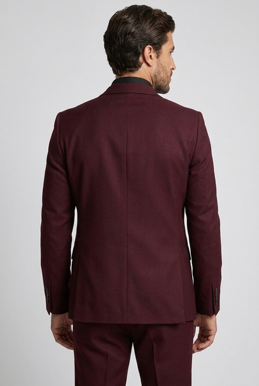 Slim Fit Three Piece Waistcoat Suit Set Men