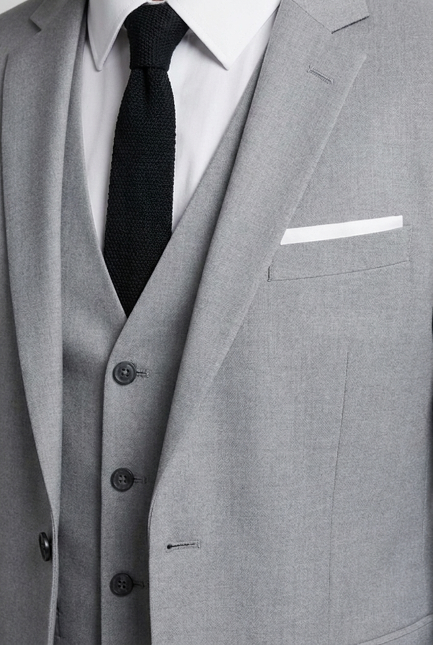 Slim Fit Three Piece Formal Suit Set Men