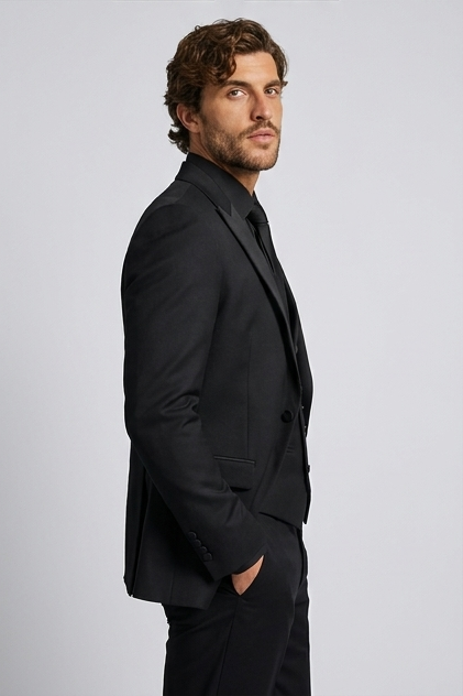 Slim Fit Three Piece Waistcoat Suit Set Men