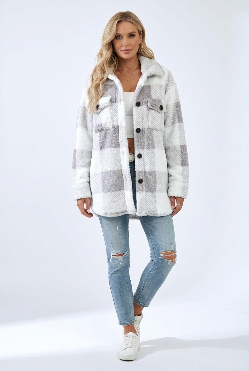 Women’s Soft Plaid Jacket