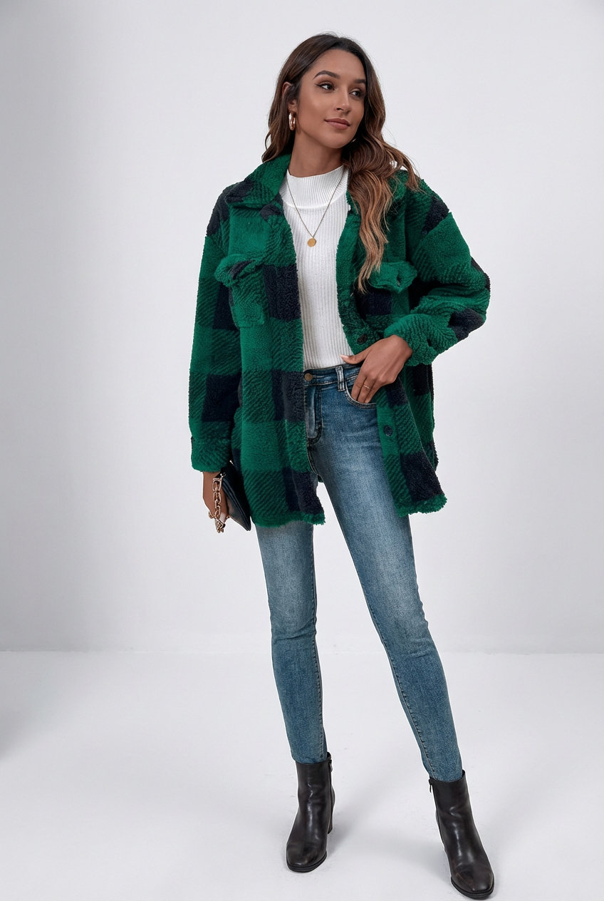 Women’s Soft Plaid Jacket