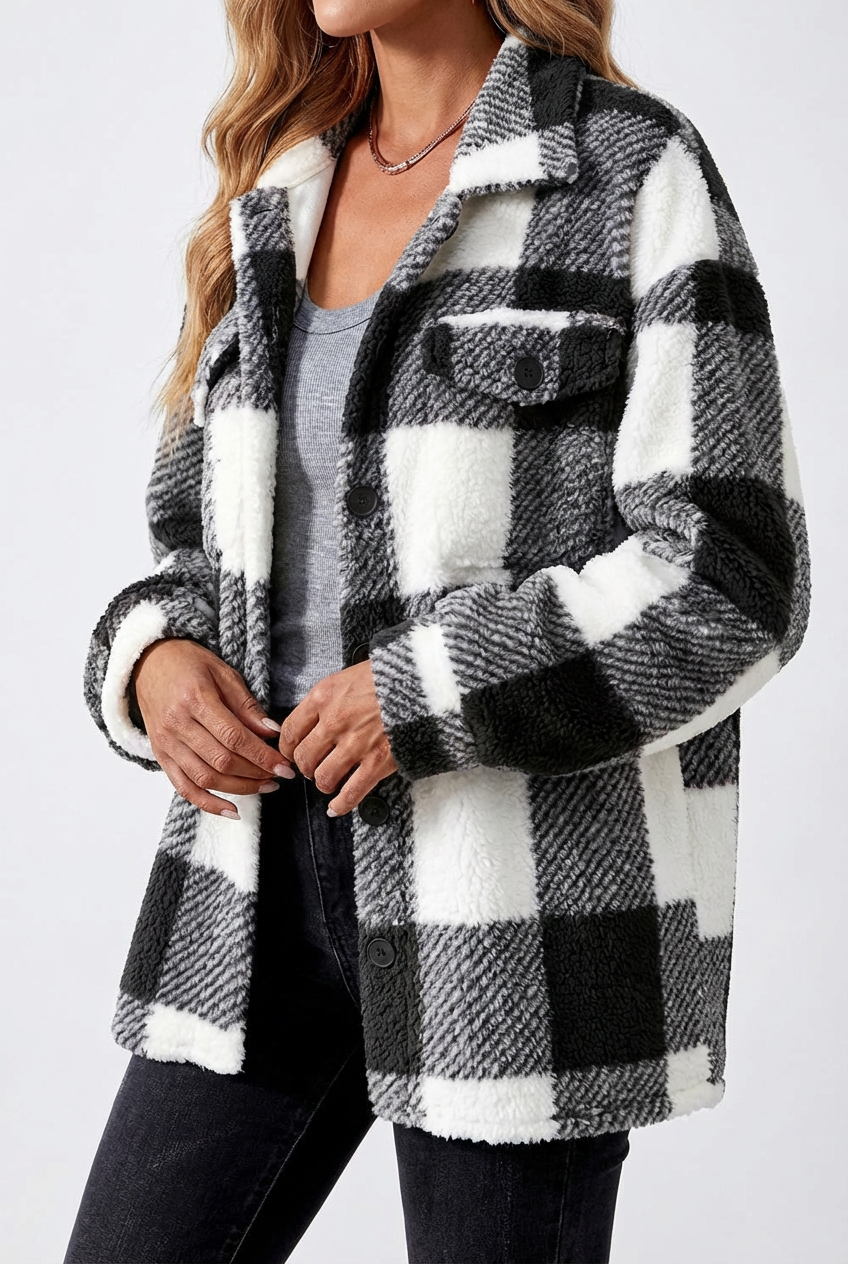 Women’s Soft Plaid Jacket
