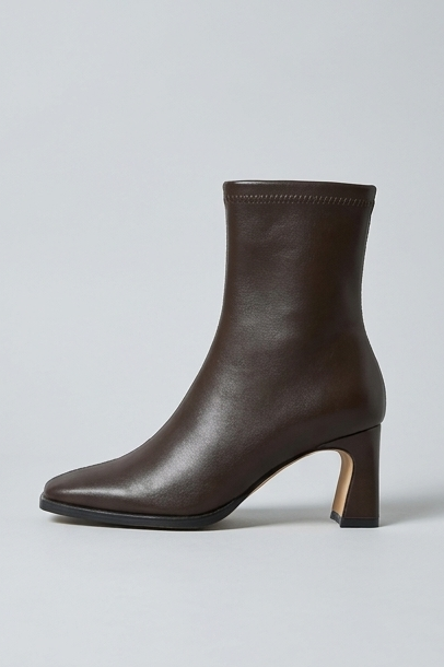 Women’s Vintage Square-Toe Ankle Boots with Heel