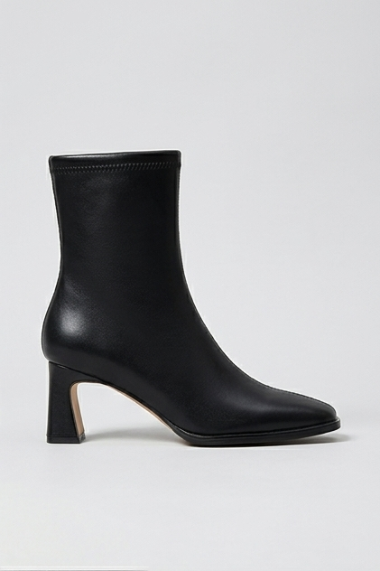 Women’s Vintage Square-Toe Ankle Boots with Heel