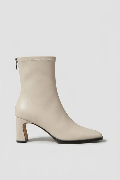 Women’s Vintage Square-Toe Ankle Boots with Heel