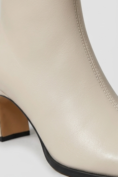 Women’s Vintage Square-Toe Ankle Boots with Heel