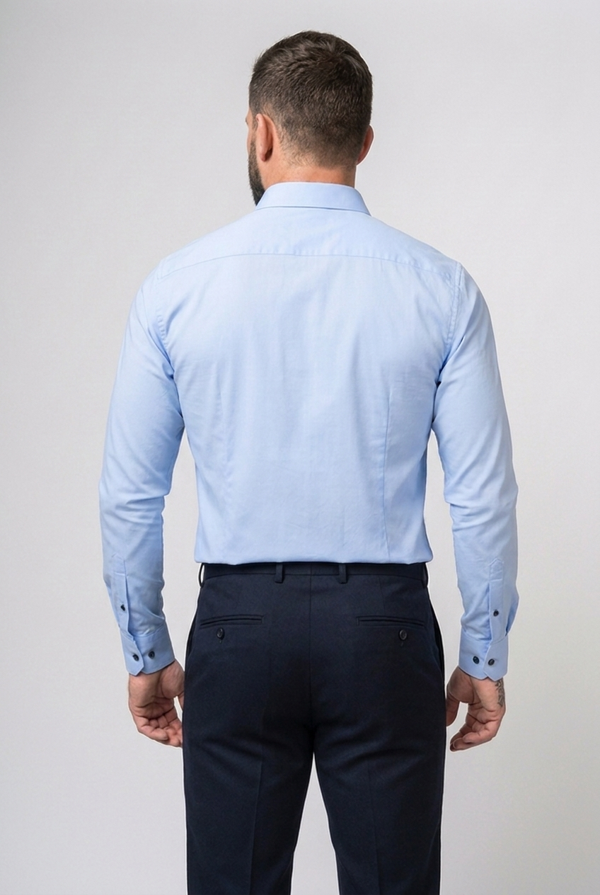 Stretch Wrinkle-Free Long Sleeve Shirt Men