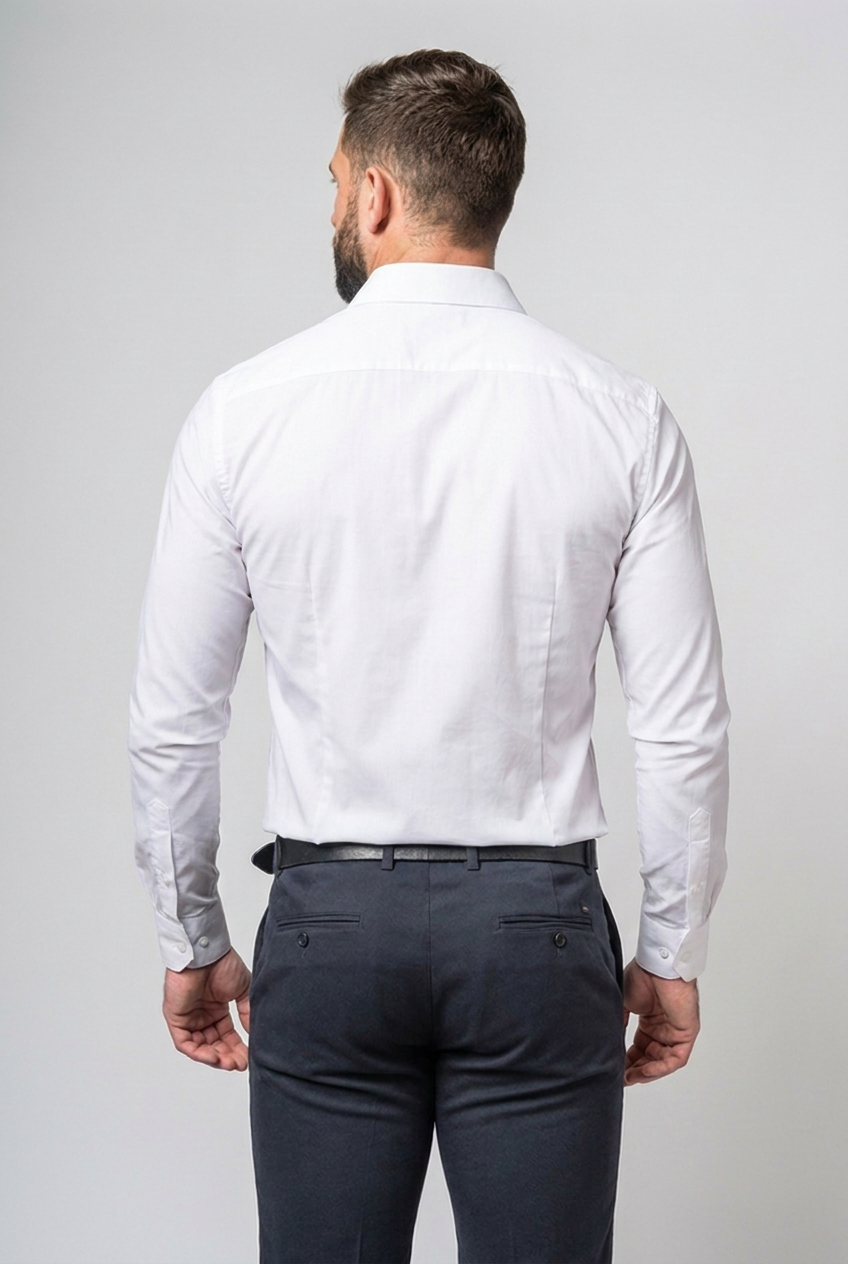 Stretch Wrinkle-Free Long Sleeve Shirt Men