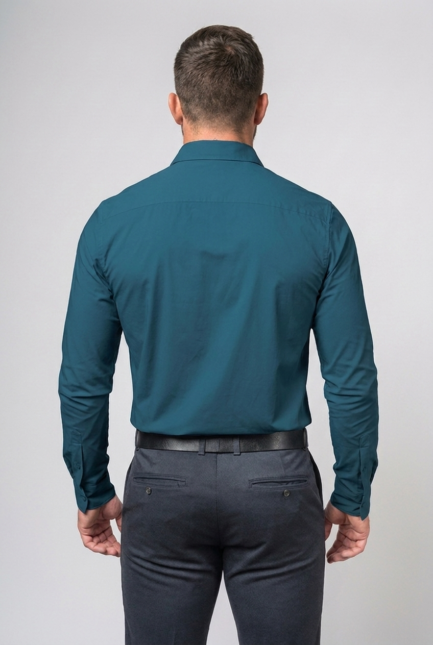 Stretch Wrinkle-Free Long Sleeve Shirt Men