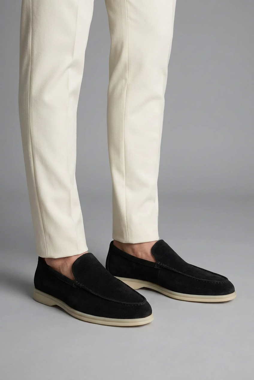 Men’s Casual Classic Suede-Style Slip-On Loafers