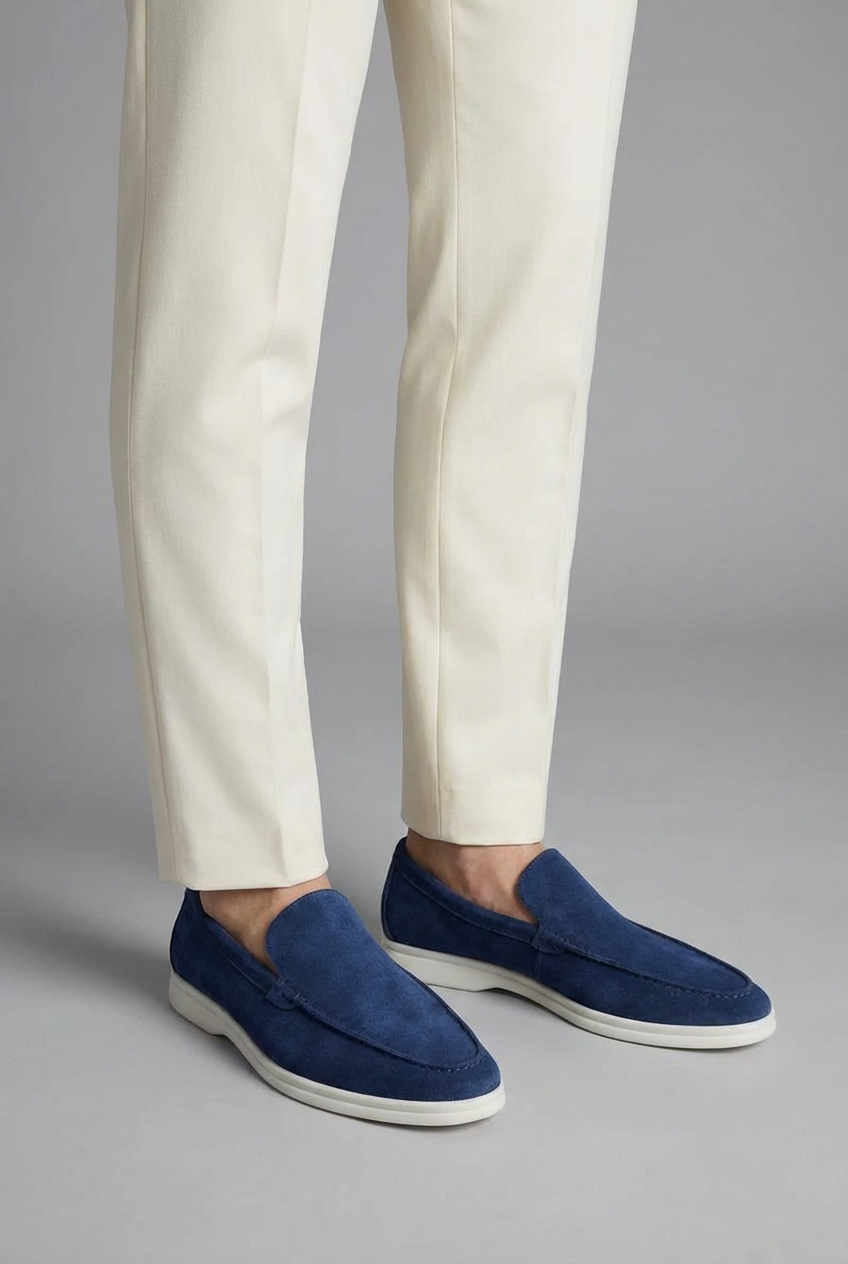 Men’s Casual Classic Suede-Style Slip-On Loafers