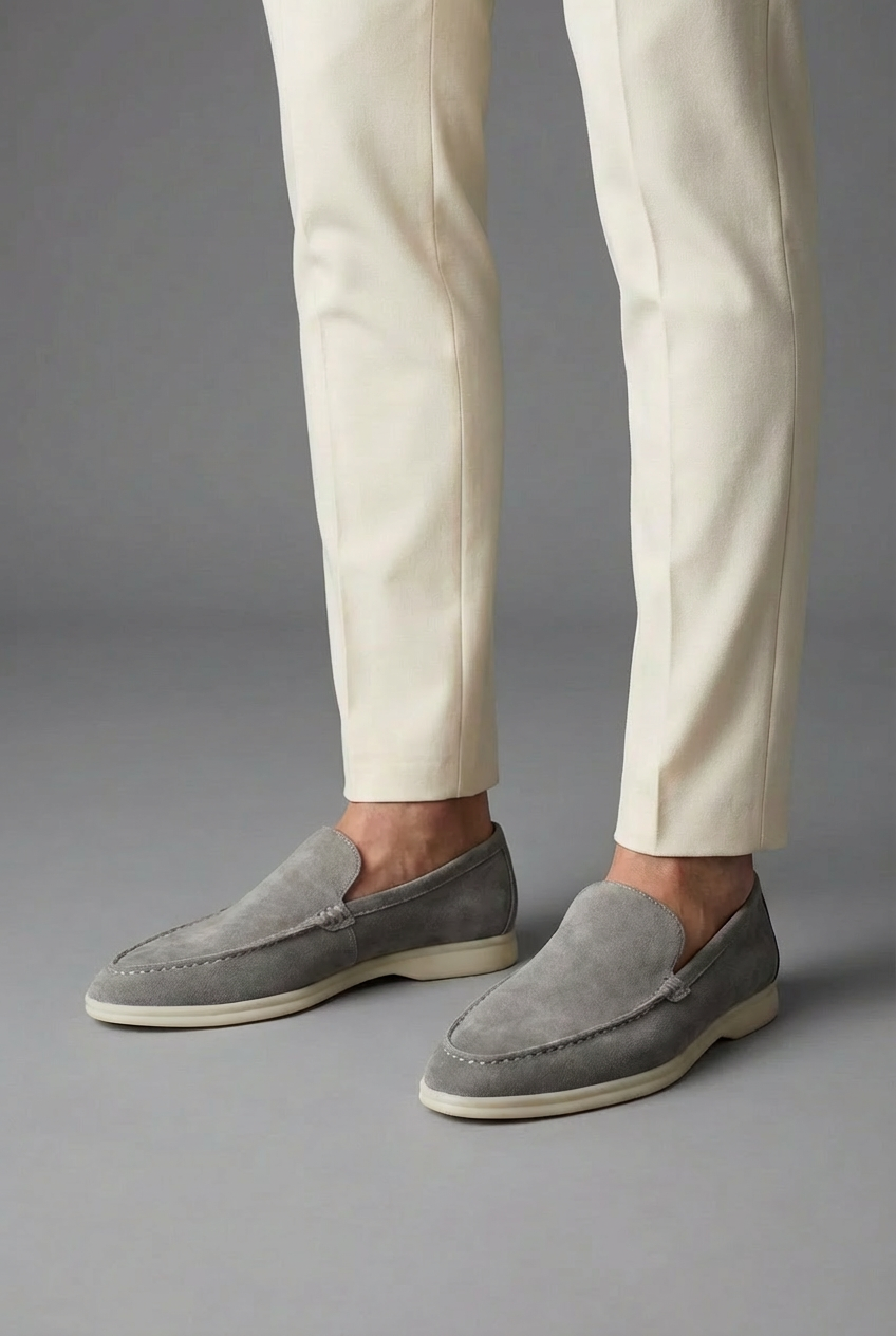 Men’s Casual Classic Suede-Style Slip-On Loafers