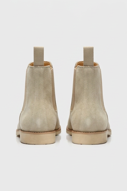 Suede Chelsea Ankle Boots Pull Tab Men