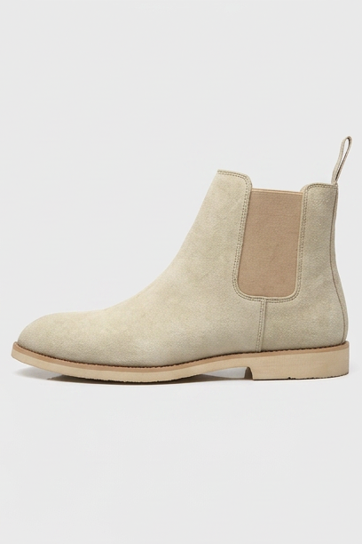Suede Chelsea Ankle Boots Pull Tab Men