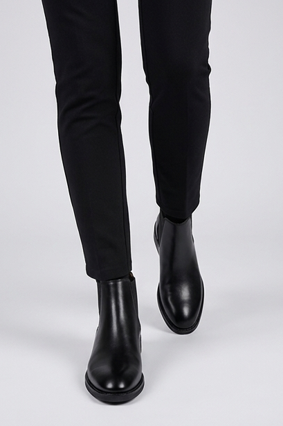Suede Chelsea Ankle Boots Pull Tab Men