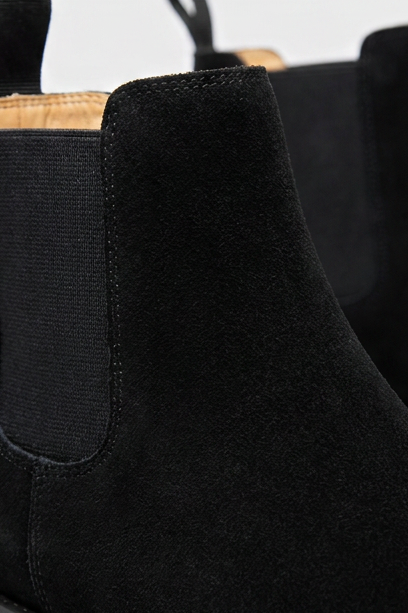 Suede Chelsea Ankle Boots Pull Tab Men