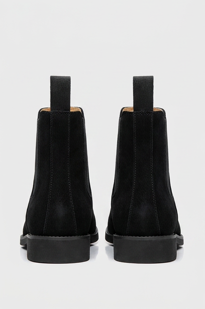 Suede Chelsea Ankle Boots Pull Tab Men
